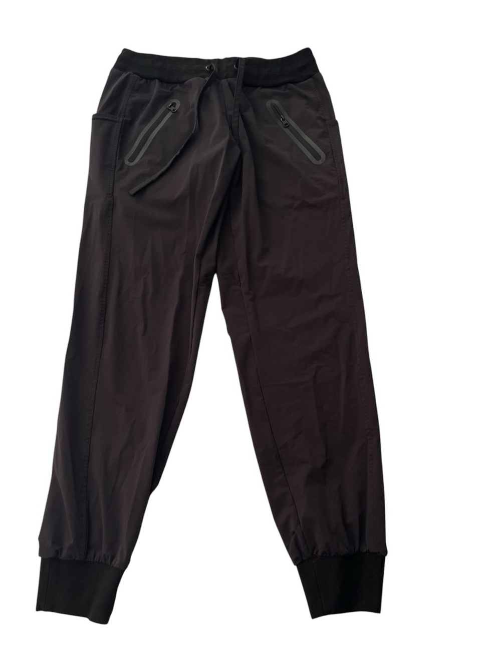 Blanc Noir Getaway Jogger Black Women’s Size S Zip Pocket Athleisure Pants
